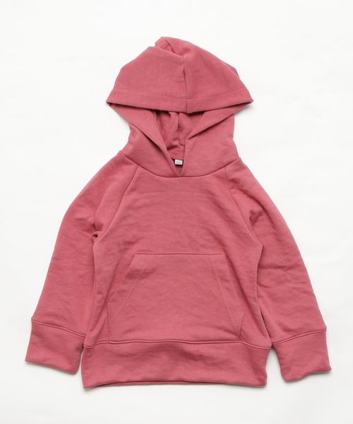 MANGROVE(マングローブ)の「【MANGROVE KIDS】裏毛スウェットプルオーバーパーカー(パーカー・キッズ・ブラック/グリーン系カモフラージュ/杢グレー/オリーブ/ネイビー/グレー系カモフラージュ/ホワイト/ピンク/ブラウン系カモフラージュ/トップグレー/チェリーピンク/ブルー/パープル/ホワイト×ネイビー/ベージュ/ホワイト×ブラック/ホワイト×ピンク/ブラック×ホワイト/ホワイト×ブルー/ライトピンク/ヘザーグレー/サーモンピンク/ワインレッド・100/120/110/130/150/140)」の16枚目の写真