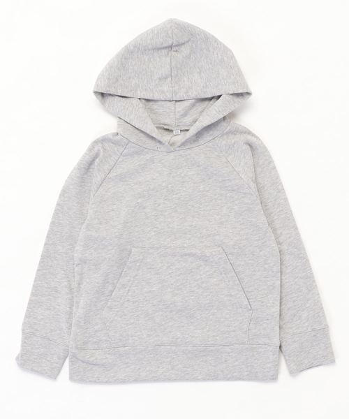 MANGROVE(マングローブ)の「【MANGROVE KIDS】裏毛スウェットプルオーバーパーカー(パーカー・キッズ・ブラック/グリーン系カモフラージュ/杢グレー/オリーブ/ネイビー/グレー系カモフラージュ/ホワイト/ピンク/ブラウン系カモフラージュ/トップグレー/チェリーピンク/ブルー/パープル/ホワイト×ネイビー/ベージュ/ホワイト×ブラック/ホワイト×ピンク/ブラック×ホワイト/ホワイト×ブルー/ライトピンク/ヘザーグレー/サーモンピンク/ワインレッド・100/120/110/130/150/140)」の8枚目の写真