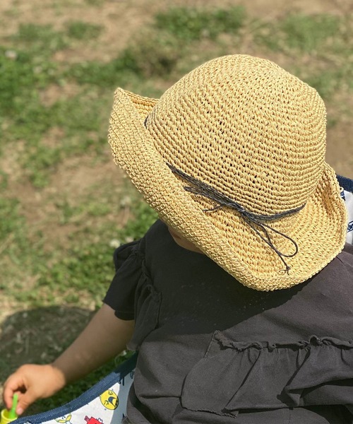 GRIN BUDDY（グリンバディ）の「【GRIN BUDDY(グリンバディ)】 キッズ 折りたためるハット/Kids Refined Sun Hat（ハット・キッズ・ピンク/ブラウン/ベージュ・54）」の3枚目の写真