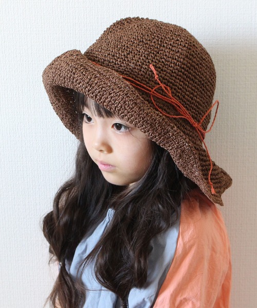 GRIN BUDDY（グリンバディ）の「【GRIN BUDDY(グリンバディ)】 キッズ 折りたためるハット/Kids Refined Sun Hat（ハット・キッズ・ピンク/ブラウン/ベージュ・54）」の2枚目の写真