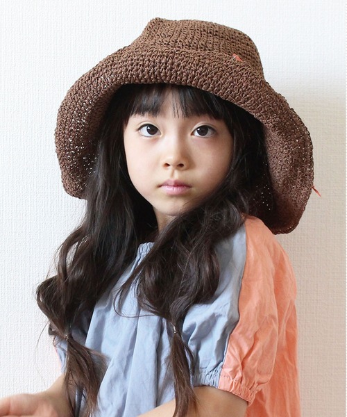 GRIN BUDDY（グリンバディ）の「【GRIN BUDDY(グリンバディ)】 キッズ 折りたためるハット/Kids Refined Sun Hat（ハット・キッズ・ピンク/ブラウン/ベージュ・54）」の7枚目の写真
