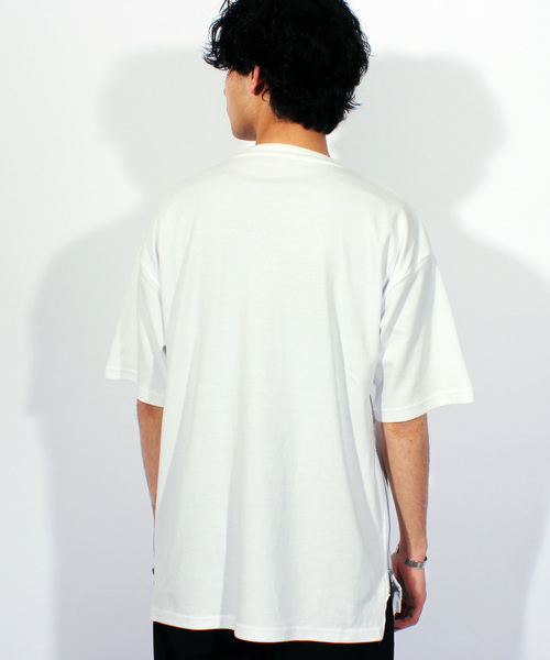 ８(eight)（エイト）の「無地 半袖Tシャツ ビッグTシャツ ビッグシルエット（Tシャツ/カットソー・メンズ・ネイビー/ホワイト/グレー/ブラック・MEDIUM/LARGE）」の20枚目の写真