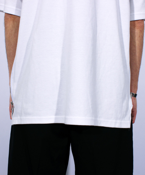 ８(eight)（エイト）の「無地 半袖Tシャツ ビッグTシャツ ビッグシルエット（Tシャツ/カットソー・メンズ・ネイビー/ホワイト/グレー/ブラック・MEDIUM/LARGE）」の10枚目の写真