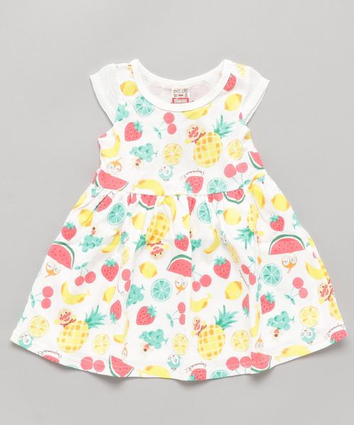 セール Kids アンパンマン フルーツ総柄ワンピース ワンピース Anpanman Anpanman ワンピース Kids Collection アンパンマンキッズコレクション のファッション