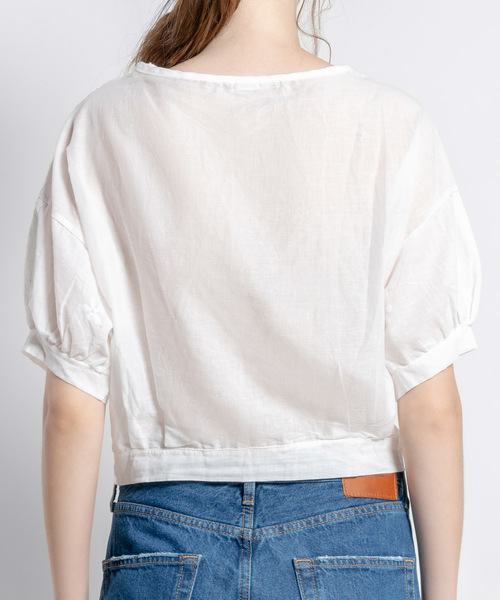 SY3(エスワイスリー)の「【コットン100%】刺繍スカラップレースブラウス(シャツ/ブラウス・レディース・ホワイト/ベージュ・ONESIZE)」の22枚目の写真