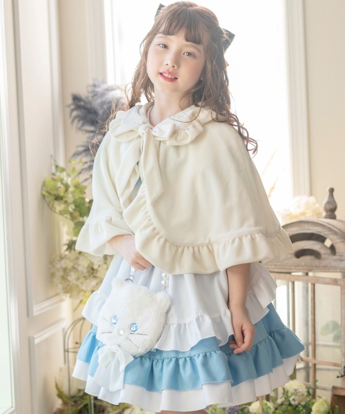 セール】ロマンチックフリルケープ（ポンチョ）｜Catherine Cottage