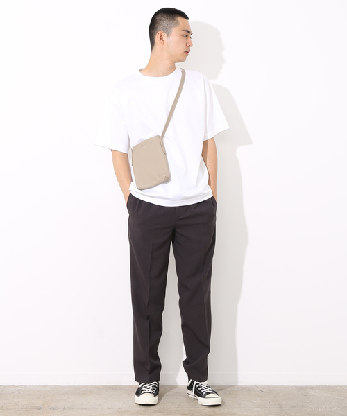 ADAM ET ROPE'（アダムエロペ）の「ポリトロイージースラックス（スラックス・メンズ・チャコールグレー/ライトグレー/ダークブラウン・M/L）」の4枚目の写真