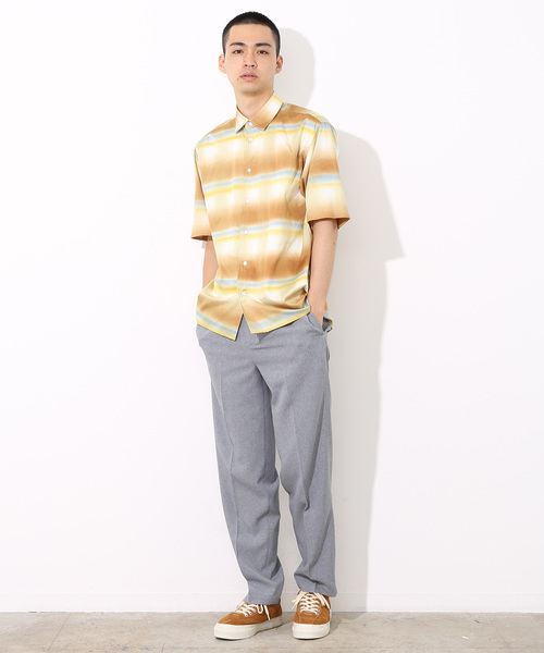 ADAM ET ROPE'（アダムエロペ）の「ポリトロイージースラックス（スラックス・メンズ・チャコールグレー/ライトグレー/ダークブラウン・M/L）」の5枚目の写真