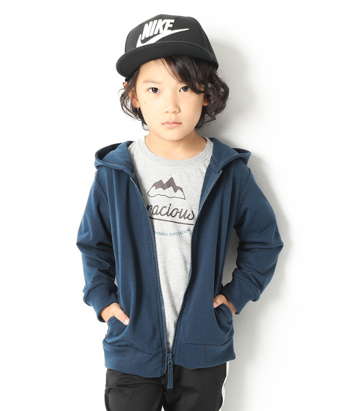 devirock(デビロック)の「長袖ベーシックジップアップパーカー ジップパーカー(パーカー・キッズ・ブラック/ネイビー/レッド/カーキ/ピンク/ターコイズブルー/ヘザーチャコール/杢グレー/ブルー/ブルー系その他/グリーン系その他/ライトパープル/スモークピンク/イエロー/キャメル/ピンク系その他/モカ・80cm/90cm/110cm/100cm/120cm/130cm/140cm/150cm/160cm)」の11枚目の写真