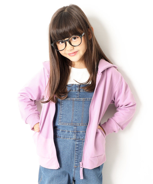 devirock(デビロック)の「長袖ベーシックジップアップパーカー ジップパーカー(パーカー・キッズ・ブラック/ネイビー/レッド/カーキ/ピンク/ターコイズブルー/ヘザーチャコール/杢グレー/ブルー/ブルー系その他/グリーン系その他/ライトパープル/スモークピンク/イエロー/キャメル/ピンク系その他/モカ・80cm/90cm/110cm/100cm/120cm/130cm/140cm/150cm/160cm)」の12枚目の写真