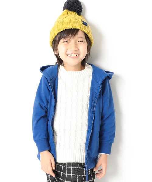 devirock(デビロック)の「長袖ベーシックジップアップパーカー ジップパーカー(パーカー・キッズ・ブラック/ネイビー/レッド/カーキ/ピンク/ターコイズブルー/ヘザーチャコール/杢グレー/ブルー/ブルー系その他/グリーン系その他/ライトパープル/スモークピンク/イエロー/キャメル/ピンク系その他/モカ・80cm/90cm/110cm/100cm/120cm/130cm/140cm/150cm/160cm)」の10枚目の写真