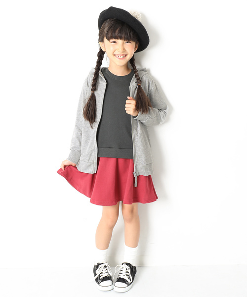 devirock(デビロック)の「長袖ベーシックジップアップパーカー ジップパーカー(パーカー・キッズ・ブラック/ネイビー/レッド/カーキ/ピンク/ターコイズブルー/ヘザーチャコール/杢グレー/ブルー/ブルー系その他/グリーン系その他/ライトパープル/スモークピンク/イエロー/キャメル/ピンク系その他/モカ・80cm/90cm/110cm/100cm/120cm/130cm/140cm/150cm/160cm)」の19枚目の写真