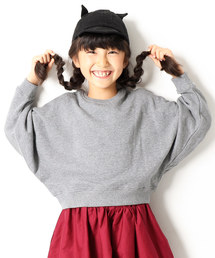 devirock | ワイドショート丈スウェット長袖トレーナー(スウェット)