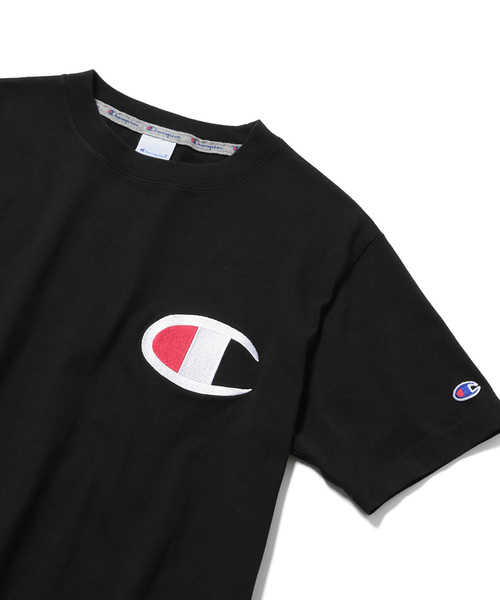 JUNRED（ジュンレッド）の「CHAMPION C刺繍T（Tシャツ/カットソー・メンズ・ホワイト/ブラック/パープル・M/L）」の2枚目の写真