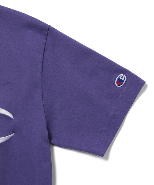 JUNRED（ジュンレッド）の「CHAMPION C刺繍T（Tシャツ/カットソー・メンズ・ホワイト/ブラック/パープル・M/L）」の5枚目の写真
