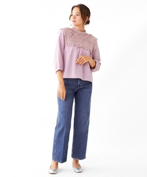 flower（フラワー）の「ワンダフルフラワーブラウス（シャツ/ブラウス・レディース・ホワイト/ブラック/ピンク/ブルー・FREE）」の16枚目の写真