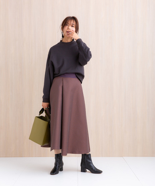 PUBLIC TOKYO（パブリックトウキョウ）の「ミルクレザーバッグ（ショルダーバッグ・レディース・ブラック/カーキ・1）」の11枚目の写真