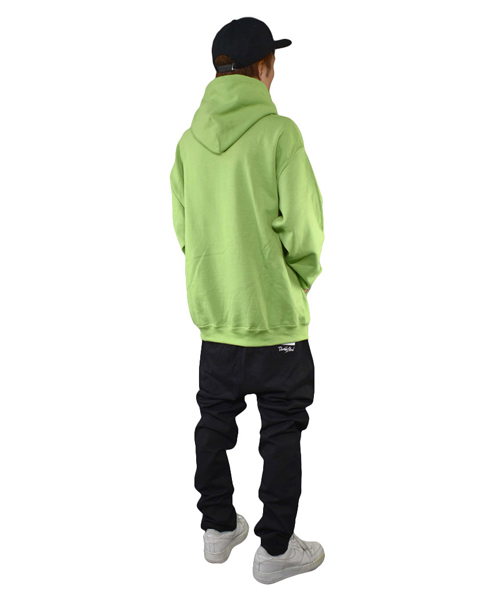 DOUBLE STEAL（ダブルスティール）の「Simple Stick DOU embroidery 裏起毛プルパーカー（パーカー・メンズ・ブラック/ベージュ/トップグレー/ライトグリーン・MEDIUM/LARGE/X-LARGE）」の12枚目の写真