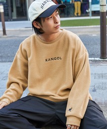 KANGOL | ▽WEB限定 MONO-MART×KANGOL ビッグシルエットボアクルーネックスウェット(スウェット)