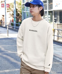 KANGOL | MONO-MART×KANGOL カンゴール ビッグシルエットボアクルーネックスウェット(スウェット)