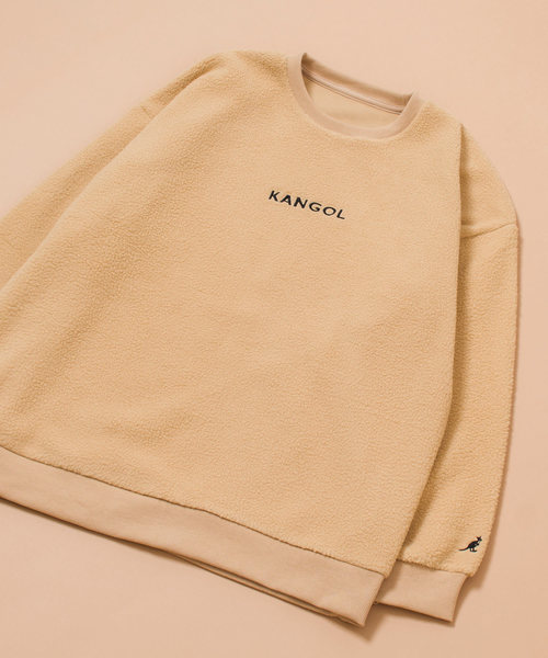 KANGOL（カンゴール）の「MONO-MART×KANGOL カンゴール ビッグシルエット ボア  クルーネックスウェット（スウェット・メンズ・ブラック/ベージュ/ネイビー/オフホワイト/パープル系その他/ブラック系その他/アイボリー/オリーブ/ブラウン/ライトグレー/グリーン系その他/ベージュ系その他/グレイッシュベージュ/ダークブラウン/ホワイト系その他/グレイッシュブルー/ブラウン系その他/グレー・FREE）」の19枚目の写真