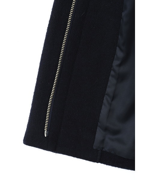 JILL STUART（ジルスチュアート）の「◆ カリナショートダッフルコート（ダッフルコート・レディース・ベージュ/ネイビー・SMALL/MEDIUM）」の6枚目の写真