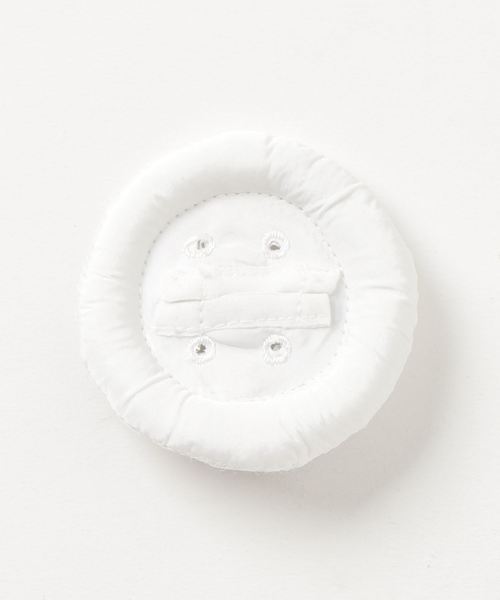 mercibeaucoup,（メルシーボークー）の「ボタンバッチ（ブローチ/コサージュ・レディース・ホワイト/パープル/レッド/カーキ/マスタード・フリー）」の11枚目の写真