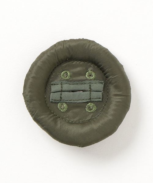 mercibeaucoup,（メルシーボークー）の「ボタンバッチ（ブローチ/コサージュ・レディース・ホワイト/パープル/レッド/カーキ/マスタード・フリー）」の10枚目の写真