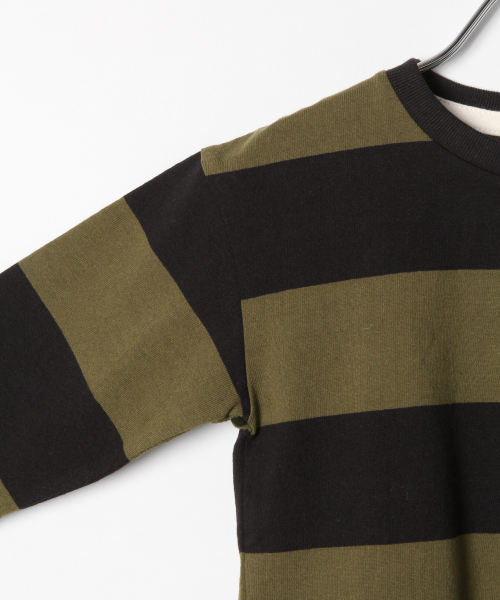 IN THE HOUSE(インザハウス)の「キッズ【IN THE HOUSE】ボーダーT/824447(Tシャツ/カットソー・キッズ・ホワイト/ブラック・SMALL/MEDIUM/LARGE/X-LARGE/XX-LARGE)」の5枚目の写真