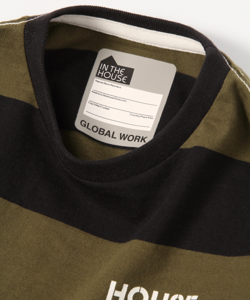 IN THE HOUSE(インザハウス)の「キッズ【IN THE HOUSE】ボーダーT/824447(Tシャツ/カットソー・キッズ・ホワイト/ブラック・SMALL/MEDIUM/LARGE/X-LARGE/XX-LARGE)」の9枚目の写真