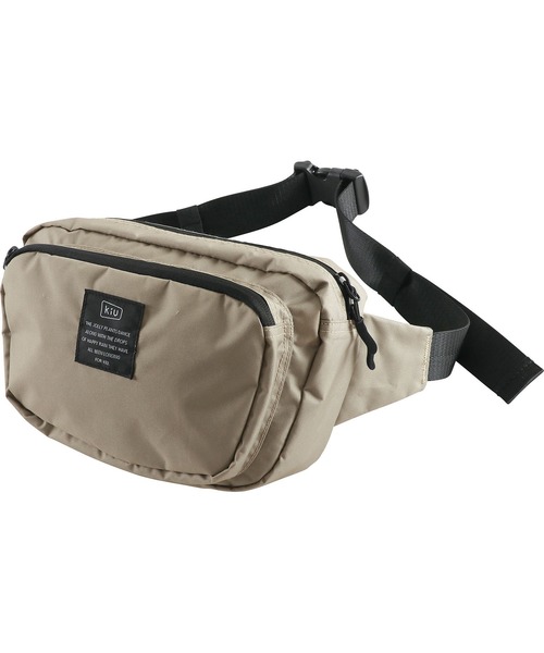 KiU（キウ）の「300Dボディバッグ（ボディバッグ/ウエストポーチ・メンズ・パープル/ターコイズブルー/イエロー/ブラック/ベージュ/カーキ/レッド・FREE）」の12枚目の写真