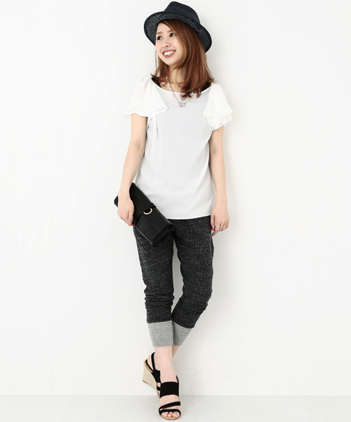 Ray BEAMS(レイビームス)の「○Ray BEAMS / ケンマソウ 中折れハット(ハット・レディース・ホワイト/ネイビー・ONE SIZE)」の10枚目の写真