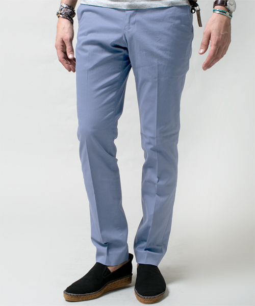 NANO universe(ナノユニバース)の「junhashimoto nano・universe/ イタリアーノピーチタッチチノ(チノパンツ・メンズ・ネイビー/イエロー/ピンク/ベージュ/ブルー/サックスブルー/ホワイト・LARGE/X-LARGE/MEDIUM/SMALL)」の5枚目の写真