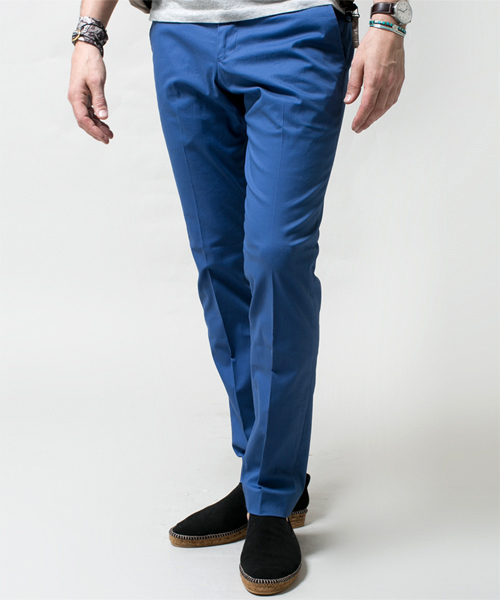 NANO universe(ナノユニバース)の「junhashimoto nano・universe/ イタリアーノピーチタッチチノ(チノパンツ・メンズ・ネイビー/イエロー/ピンク/ベージュ/ブルー/サックスブルー/ホワイト・LARGE/X-LARGE/MEDIUM/SMALL)」の6枚目の写真