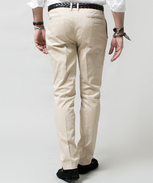 NANO universe(ナノユニバース)の「junhashimoto nano・universe/ イタリアーノピーチタッチチノ(チノパンツ・メンズ・ネイビー/イエロー/ピンク/ベージュ/ブルー/サックスブルー/ホワイト・LARGE/X-LARGE/MEDIUM/SMALL)」の12枚目の写真