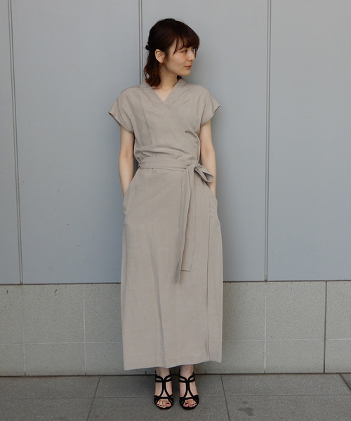 プルミエアロンディスモン　レーヨンリネンカシュクールパンピース プルミエアロンディスモン レーヨンリネンカシュクールパン