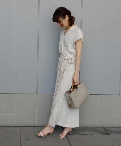 プルミエアロンディスモン　カシュクールワンピース2025ss カシュクールワンピース】｜1er Arrondissement（プルミエ