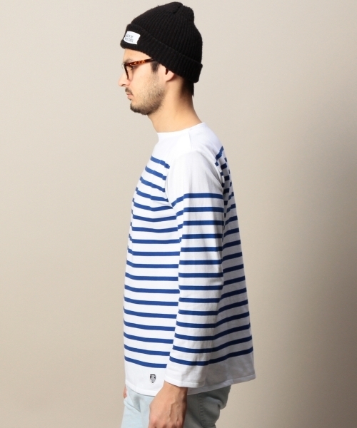 BEAUTY&YOUTH UNITED ARROWS（ビューティーアンドユースユナイテッドアローズ）の「＜ORCIVAL＞ NAVAL BORDER WHITE/カットソー（Tシャツ/カットソー・メンズ・ホワイト・4/5/3）」の9枚目の写真