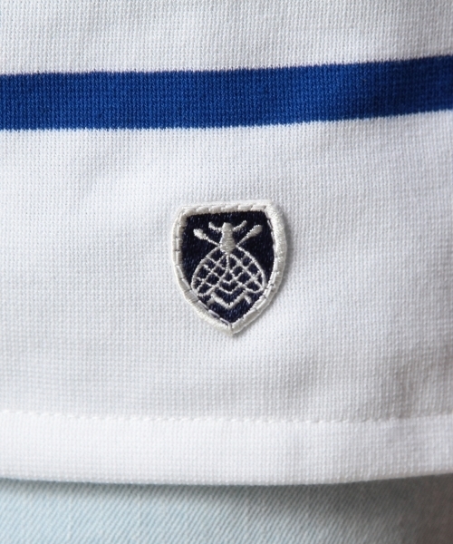 BEAUTY&YOUTH UNITED ARROWS（ビューティーアンドユースユナイテッドアローズ）の「＜ORCIVAL＞ NAVAL BORDER WHITE/カットソー（Tシャツ/カットソー・メンズ・ホワイト・4/5/3）」の6枚目の写真