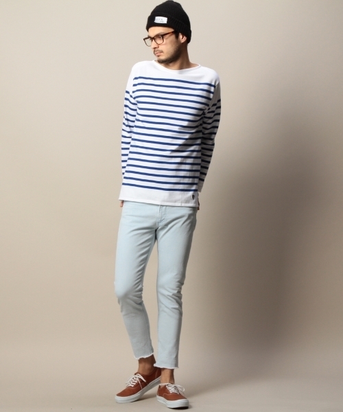 BEAUTY&YOUTH UNITED ARROWS（ビューティーアンドユースユナイテッドアローズ）の「＜ORCIVAL＞ NAVAL BORDER WHITE/カットソー（Tシャツ/カットソー・メンズ・ホワイト・4/5/3）」の7枚目の写真