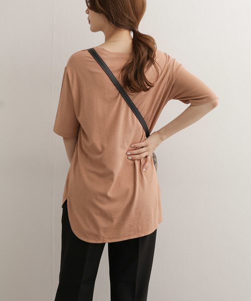 URBAN RESEARCH DOORS(アーバンリサーチドアーズ)の「5分袖ルーズカットソー∴(Tシャツ/カットソー・レディース・ブラウン/グレー/カーキ・ONE)」の10枚目の写真