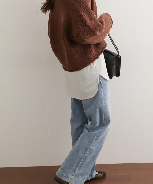 URBAN RESEARCH DOORS(アーバンリサーチドアーズ)の「5分袖ルーズカットソー∴(Tシャツ/カットソー・レディース・ブラウン/グレー/カーキ・ONE)」の20枚目の写真