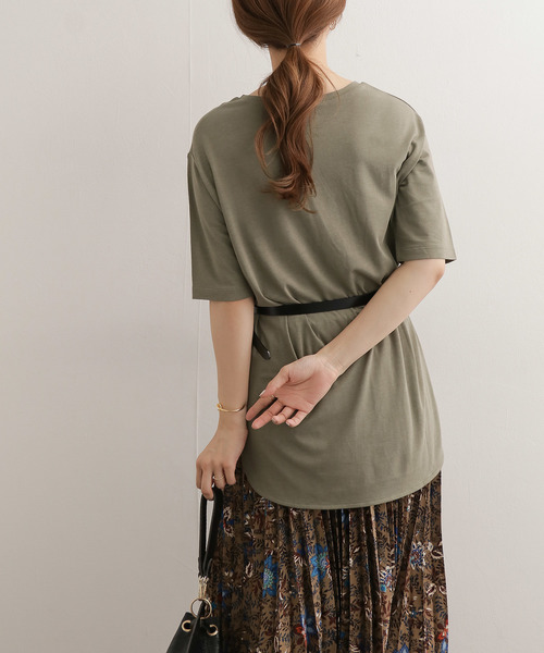 URBAN RESEARCH DOORS(アーバンリサーチドアーズ)の「5分袖ルーズカットソー∴(Tシャツ/カットソー・レディース・ブラウン/グレー/カーキ・ONE)」の11枚目の写真