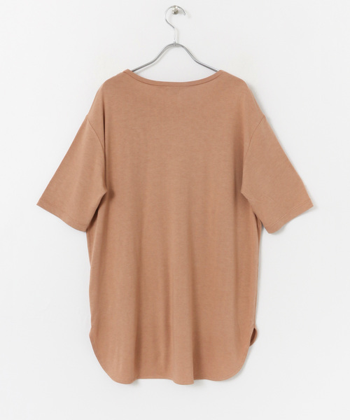 URBAN RESEARCH DOORS(アーバンリサーチドアーズ)の「5分袖ルーズカットソー∴(Tシャツ/カットソー・レディース・ブラウン/グレー/カーキ・ONE)」の6枚目の写真