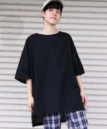 サイドスリット ビッグシルエット ロングTシャツ
