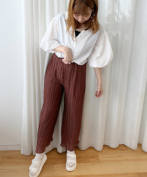 apres jour（アプレジュール）の「開襟袖ボリュームブラウス【ZOZOTOWN限定アイテム】（シャツ/ブラウス・レディース・ベージュ/オフホワイト/スモークピンク/モカ・フリー）」の10枚目の写真