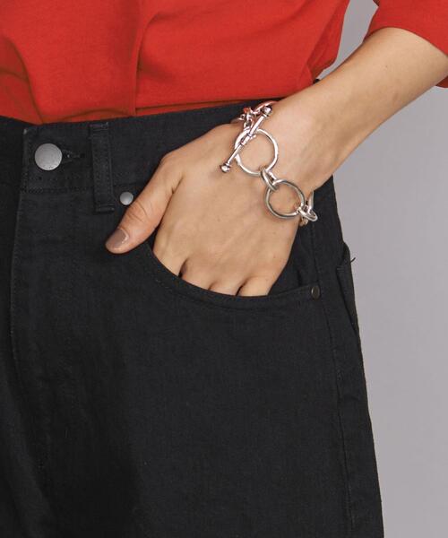 BEAUTY&YOUTH UNITED ARROWS(ビューティーアンドユースユナイテッドアローズ)の「BY デニムハイウエストペグトップパンツо(デニムパンツ・レディース・ネイビー/ブラック・SMALL/MEDIUM)」の13枚目の写真