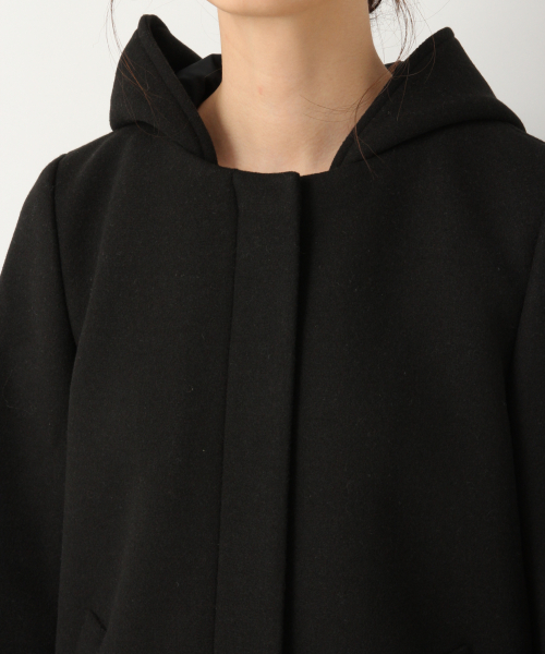 GLOBAL WORK（グローバルワーク）の「軽やかストレッチ2WAYショートコート/834468（その他アウター・レディース・ブラック/グレー/ブラウン/ベージュ・SMALL/MEDIUM/LARGE）」の12枚目の写真