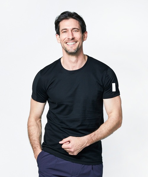 junhashimoto(ジュンハシモト)の「COMBINATION T S/S(Tシャツ/カットソー・メンズ・ホワイト/ブラック・2/4/3/5)」の2枚目の写真