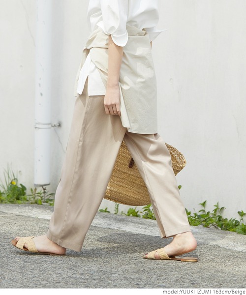 coca(coca)(コカ)の「ペールトーンセンターシームとろみパンツ(その他パンツ・レディース・ライトグリーン/ブルー/ベージュ/ブラック・ONE SIZE)」の10枚目の写真